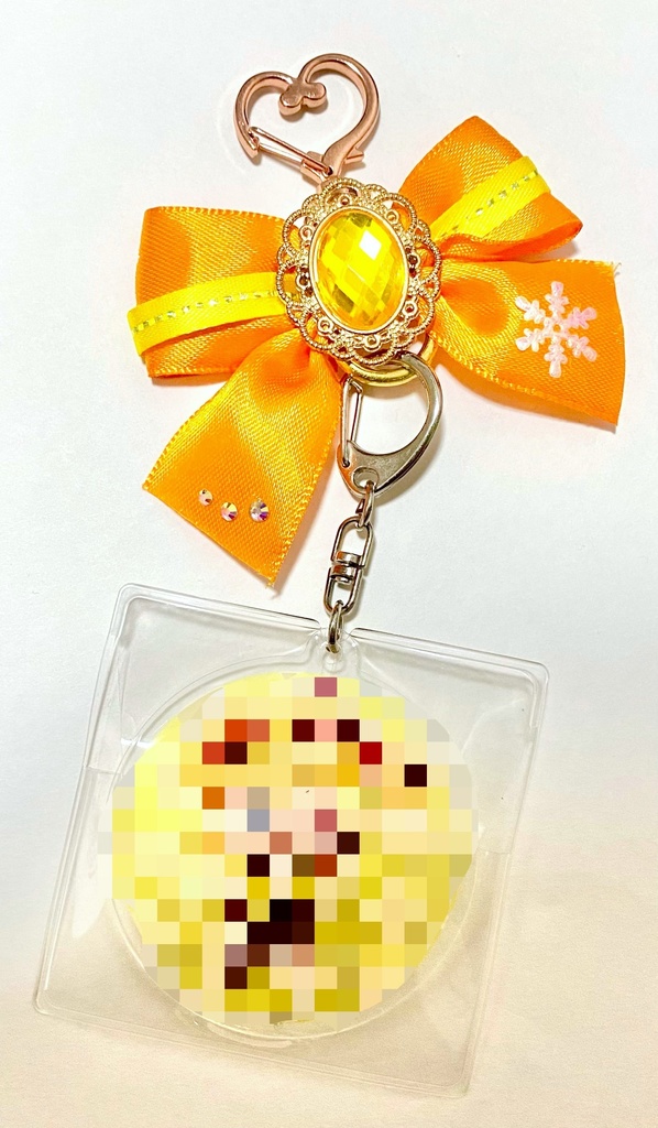 推しカラーリボンキーホルダー