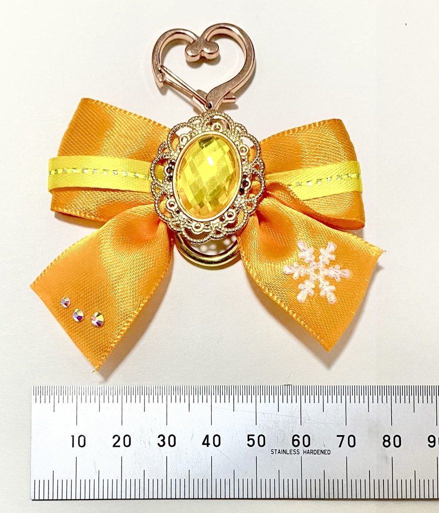 推しカラーリボンキーホルダー