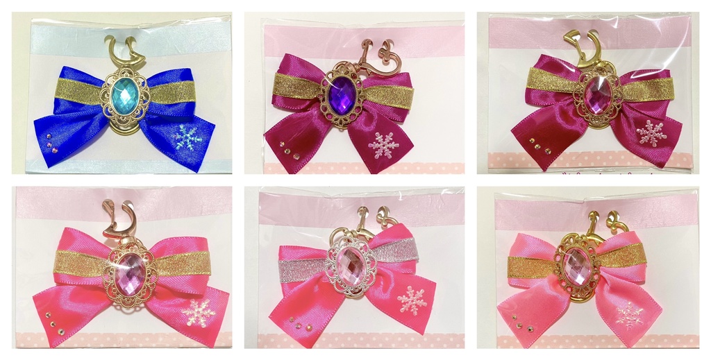 推しカラーリボンキーホルダー