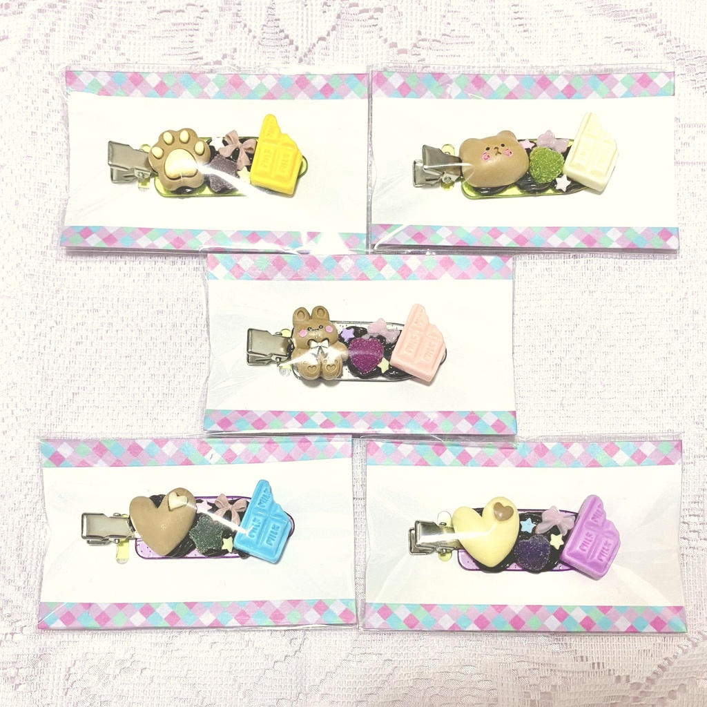 ホイップデコヘアピン〈チョコレート〉
