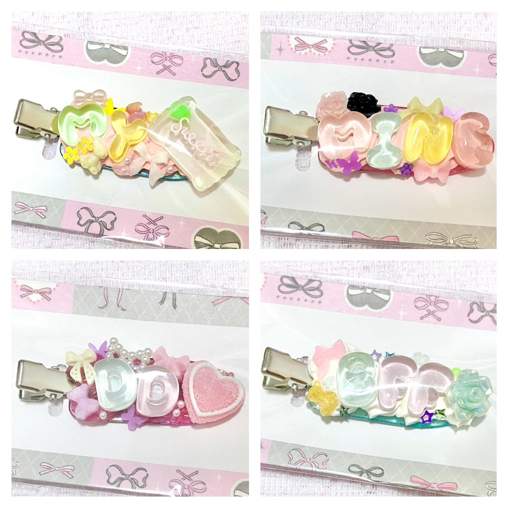 ホイップデコヘアピン〈ロゴ〉