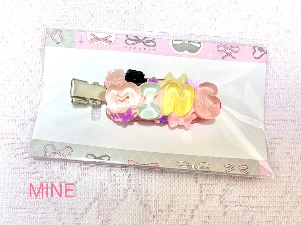 ホイップデコヘアピン〈ロゴ〉