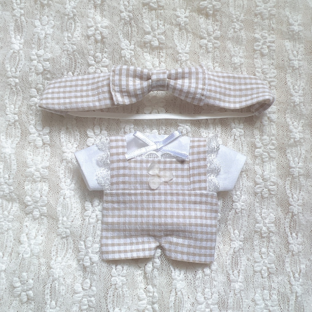 リラックスギンガムサロペット