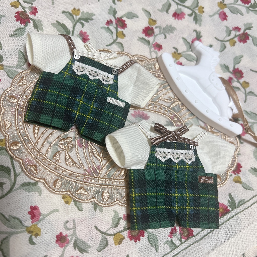 グリーンチェックのペアセット