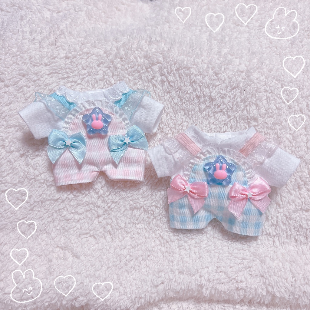 キルティングうさちゃんのサロペット