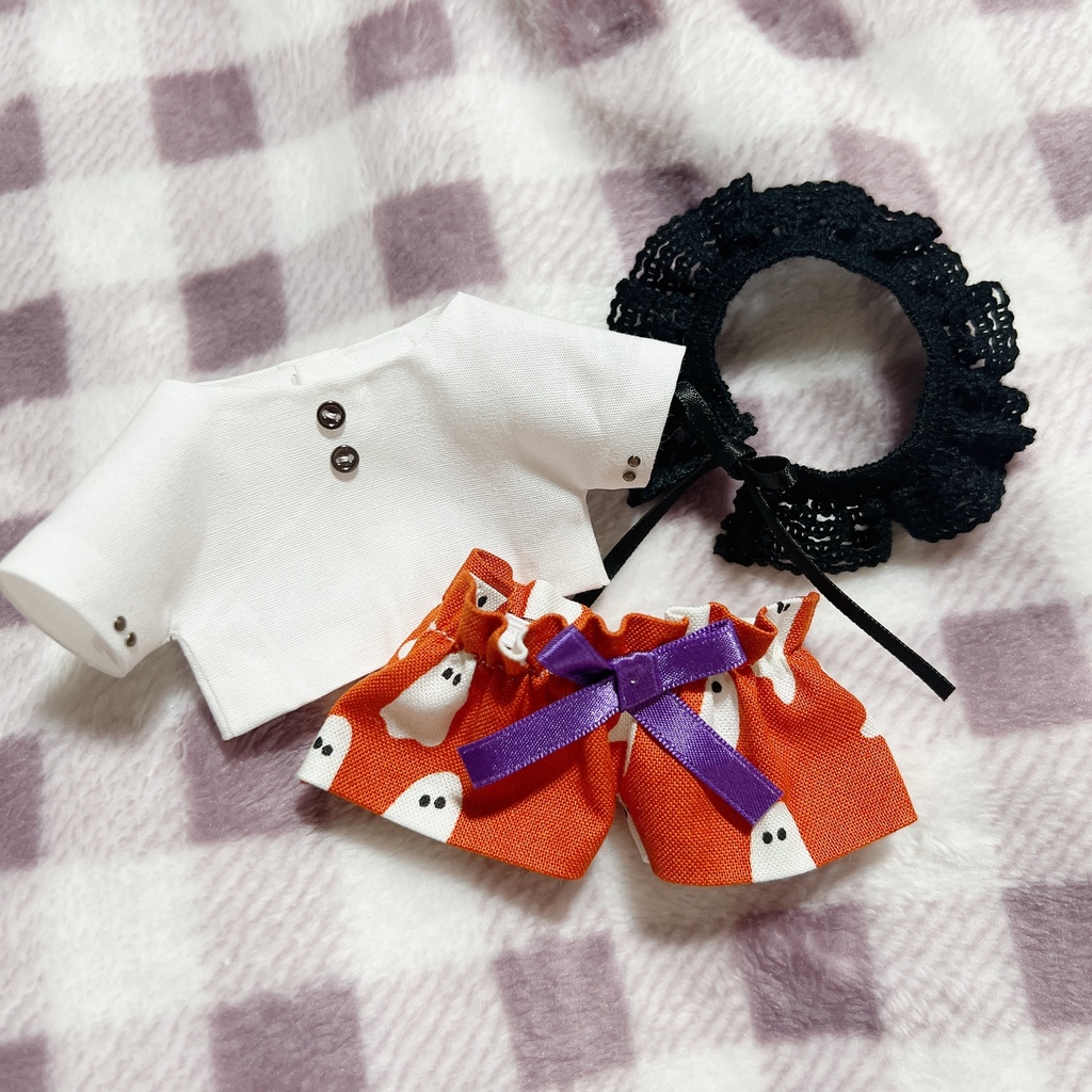 くしゅくしゅハロウィンオバケコーデ