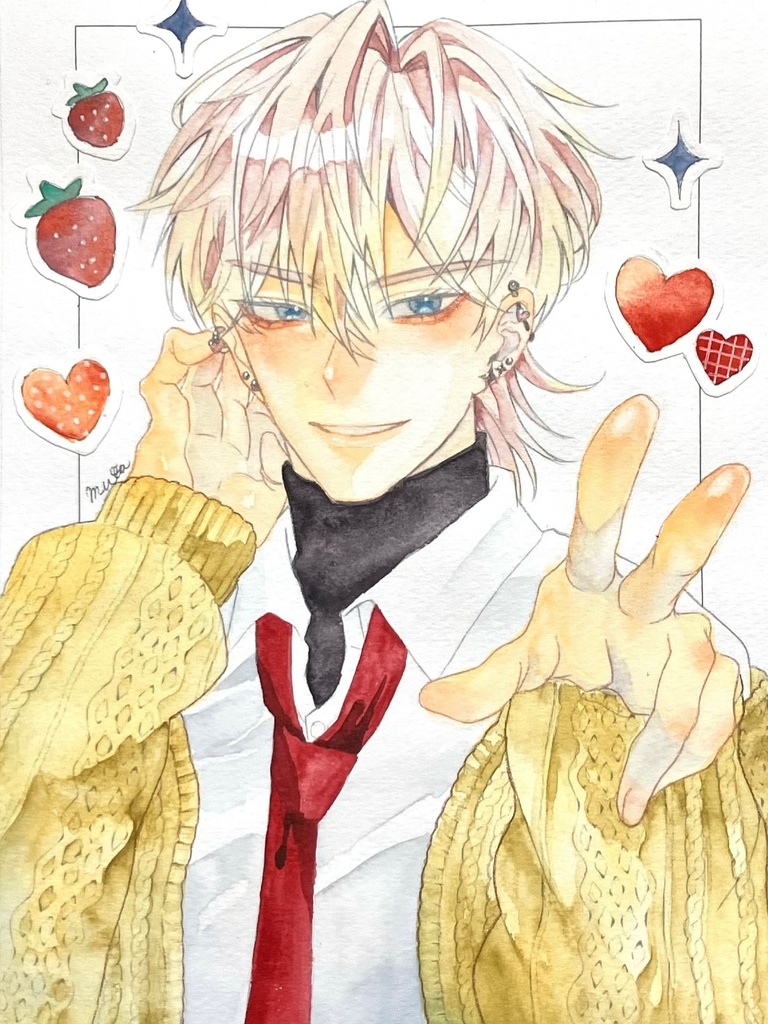 アナログ原画 水彩画