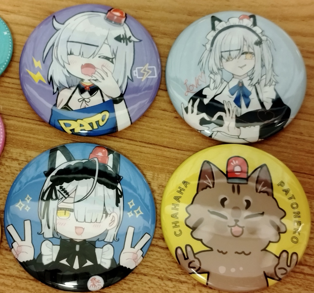 【New】ぱとあーと缶バッチ(4種セット)