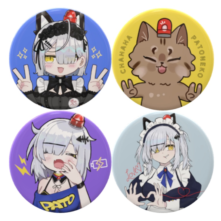 【New】ぱとあーと缶バッチ(4種セット)