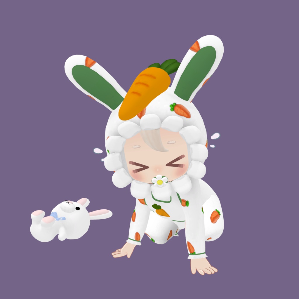 【しろめあ対応】うさぎの赤ちゃんセット