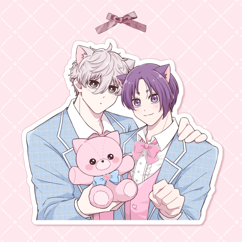 ねこみみツイードアクリルスタンド