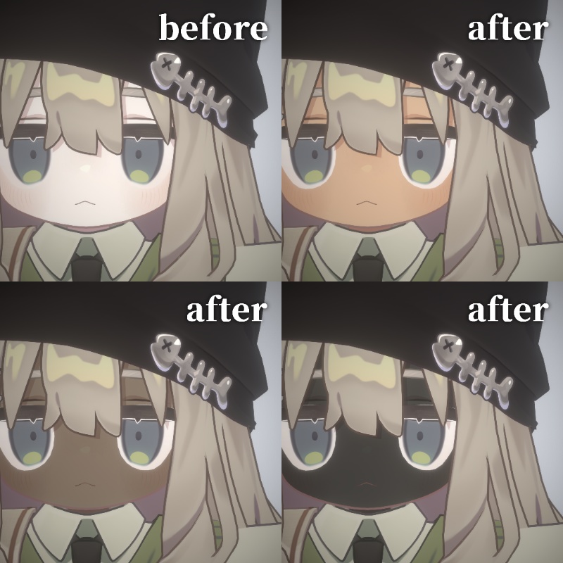 【キプフェル(kipfel)専用 】日焼け/褐色/黒肌ボディテクスチャ body skin texture