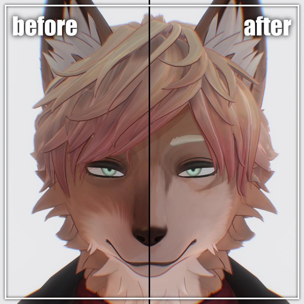 【Velno対応】狼風フェイステクスチャ|印象変化カスタム