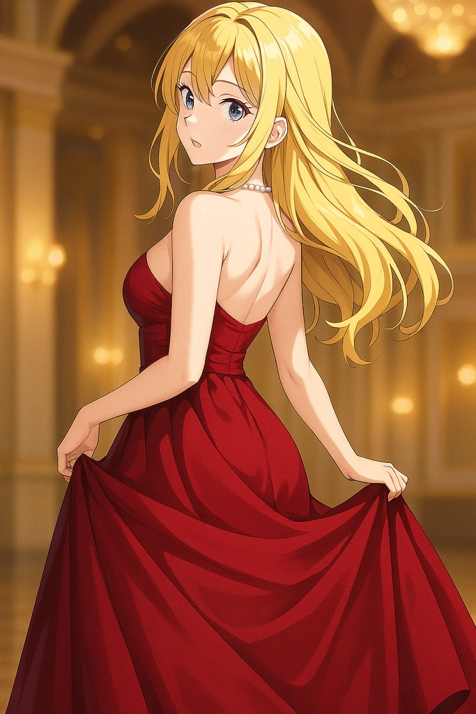 AIアニメ美女|パーティドレスコレクション20枚|AI Anime Party Dress Girls Pack