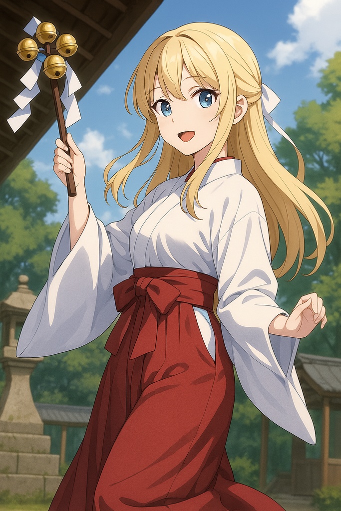 AIアニメ美女|巫女コレクション20枚|AI Anime Miko Girls Pack