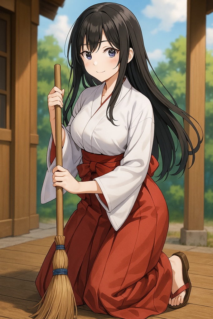 AIアニメ美女|巫女コレクション20枚|AI Anime Miko Girls Pack