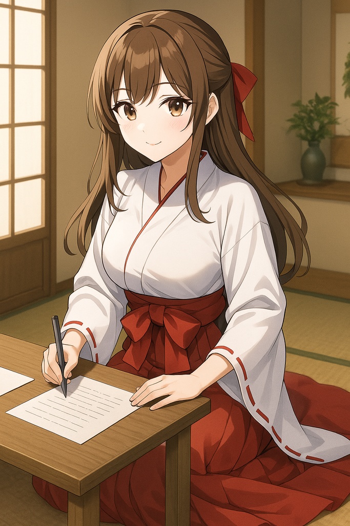 AIアニメ美女|巫女コレクション20枚|AI Anime Miko Girls Pack