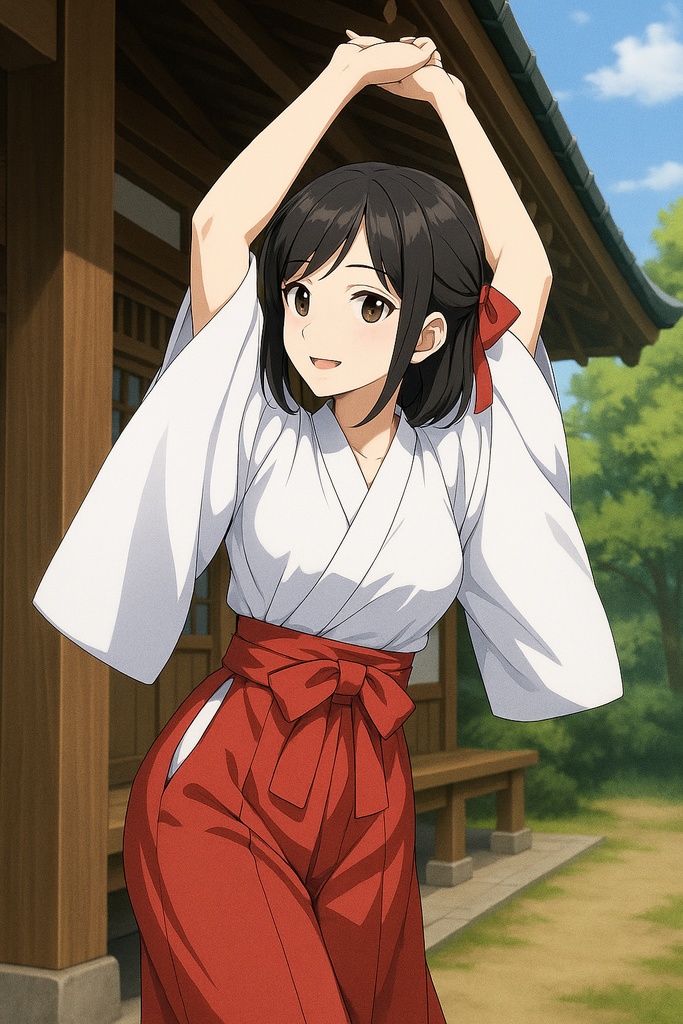 AIアニメ美女|巫女コレクション20枚|AI Anime Miko Girls Pack