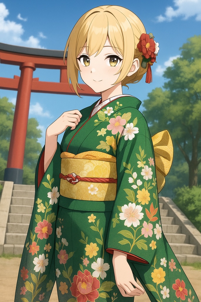 AIアニメ美女|袴コレクション20枚|AI Anime Hakama Girls Pack