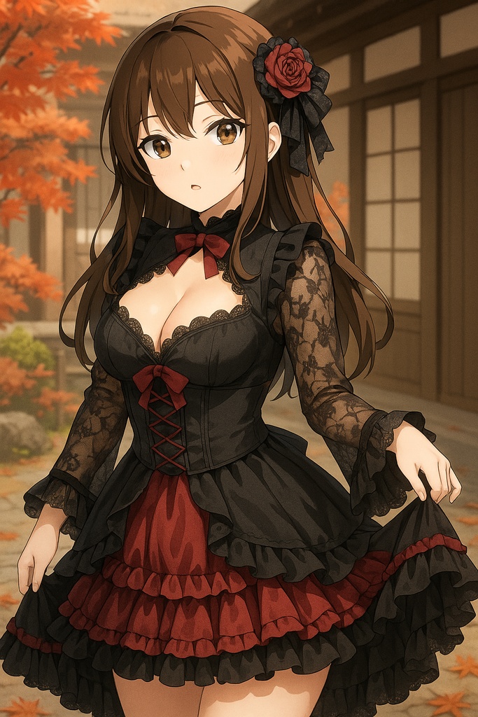 AI Anime Wa-Gothic Girls Pack |AIアニメ美女|和ゴス美女コレクション20枚