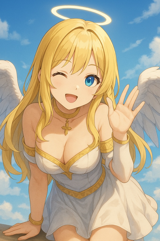 AI Anime Angel Girls Pack|AIアニメ美女 天使コレクション20枚