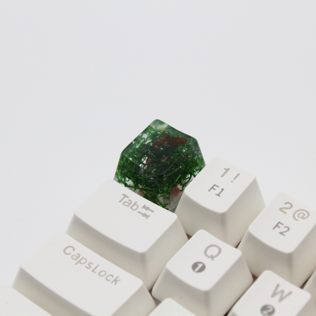 【キーキャップ】水草と金魚