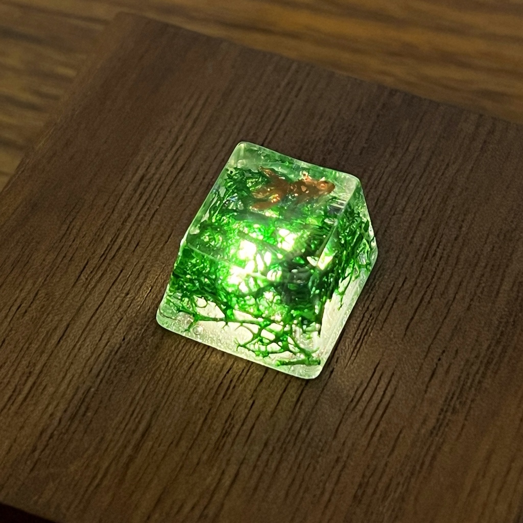 【キーキャップ】水草と金魚