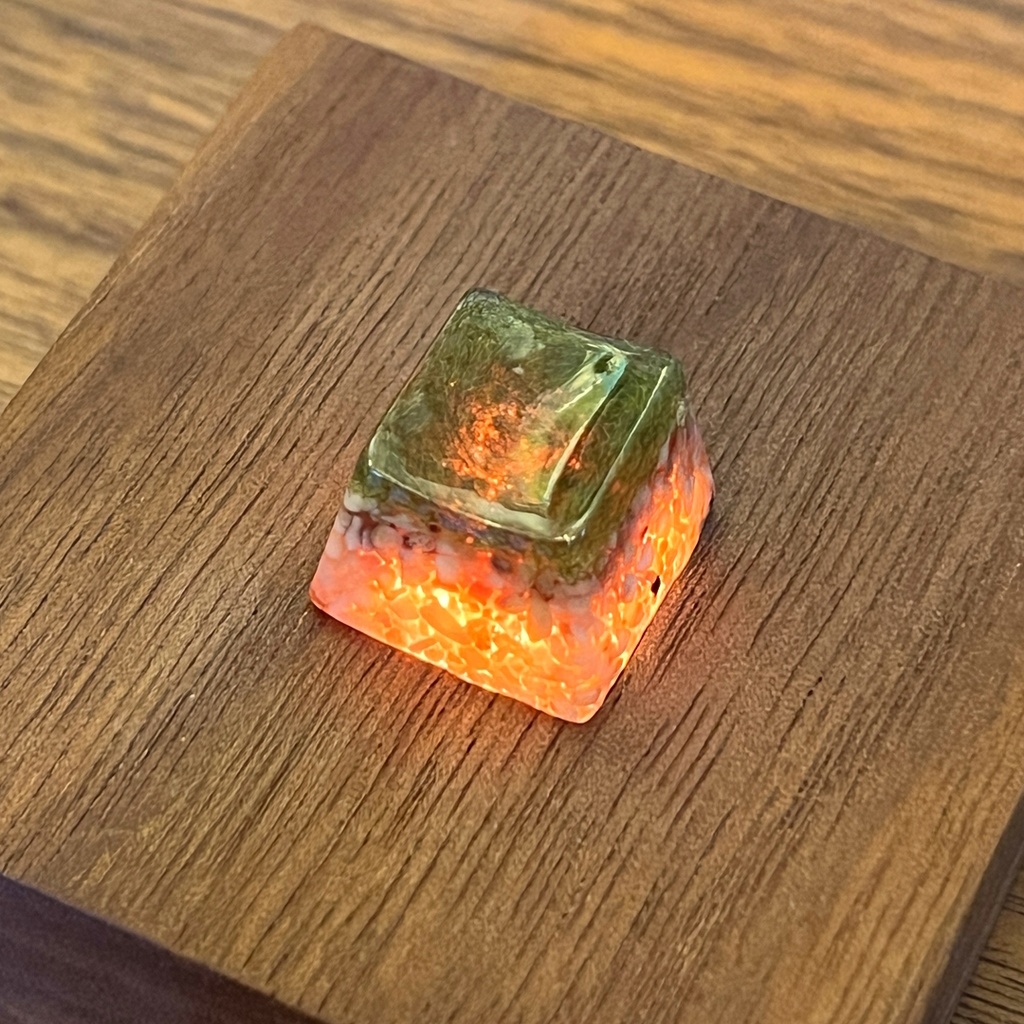 【キーキャップ】草ブロック