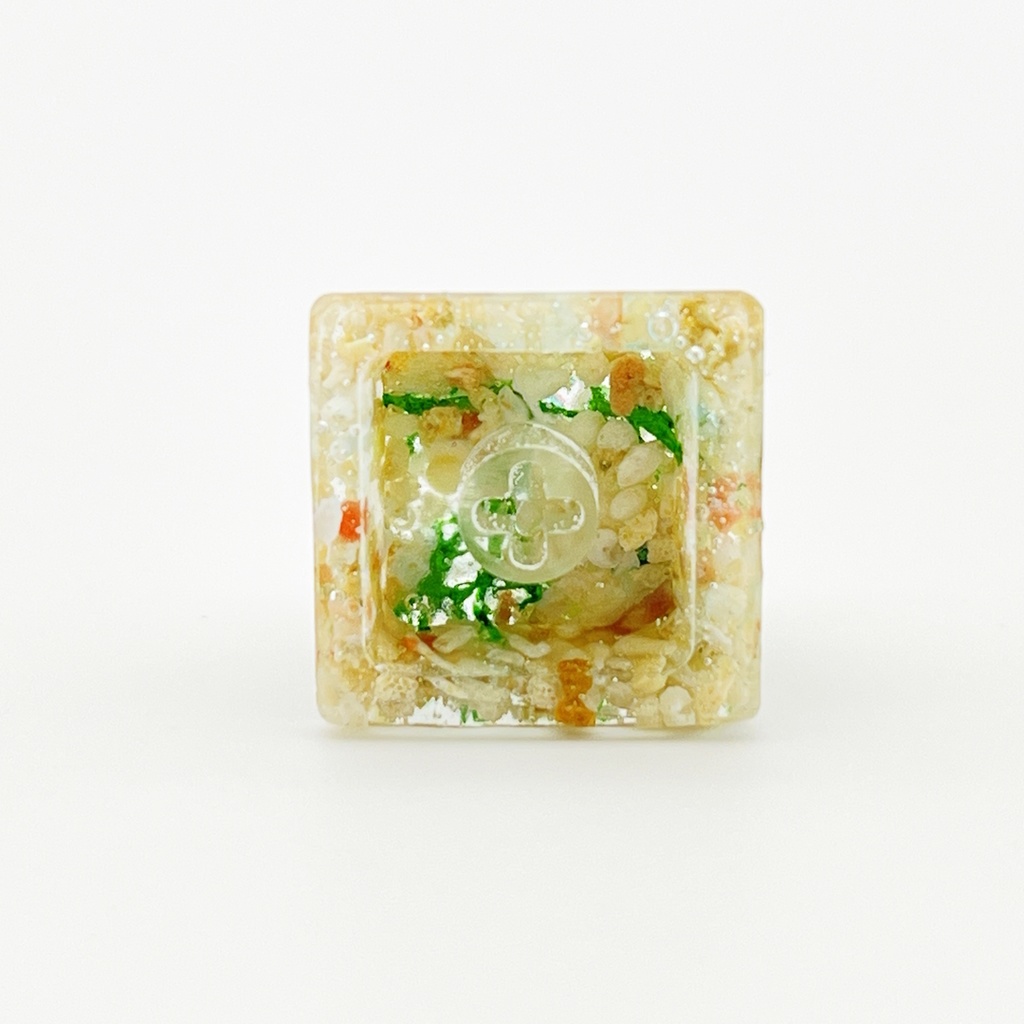 【キーキャップ】黒金魚と水草