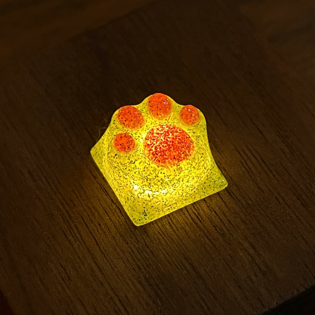 【キーキャップ】ニャオニャオハンド - キラキラver