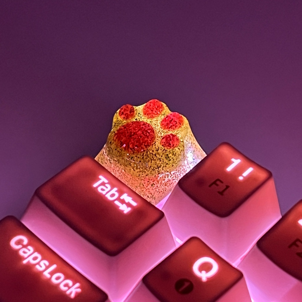 【キーキャップ】ニャオニャオハンド - キラキラver