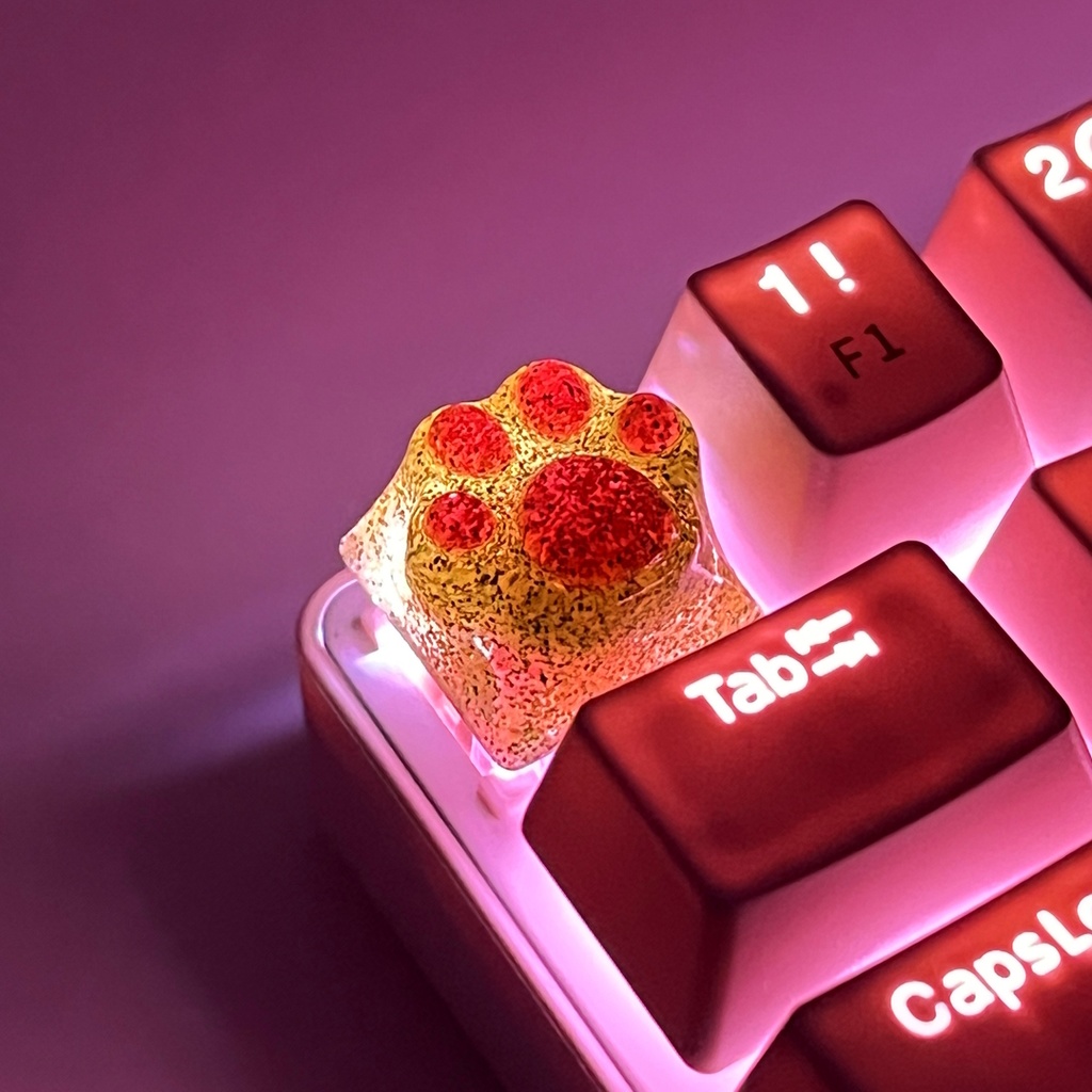 【キーキャップ】ニャオニャオハンド - キラキラver