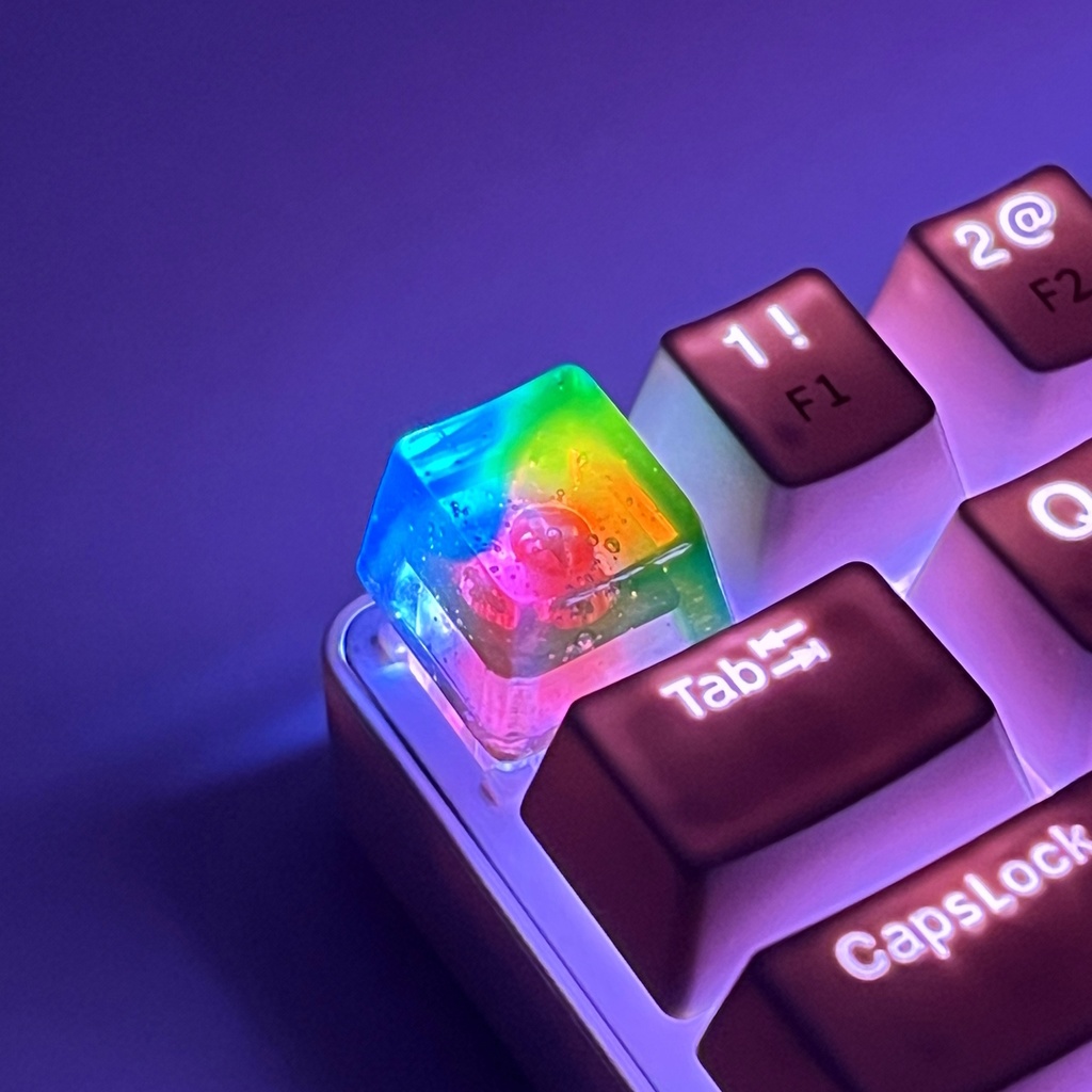 【キーキャップ】虹の雫