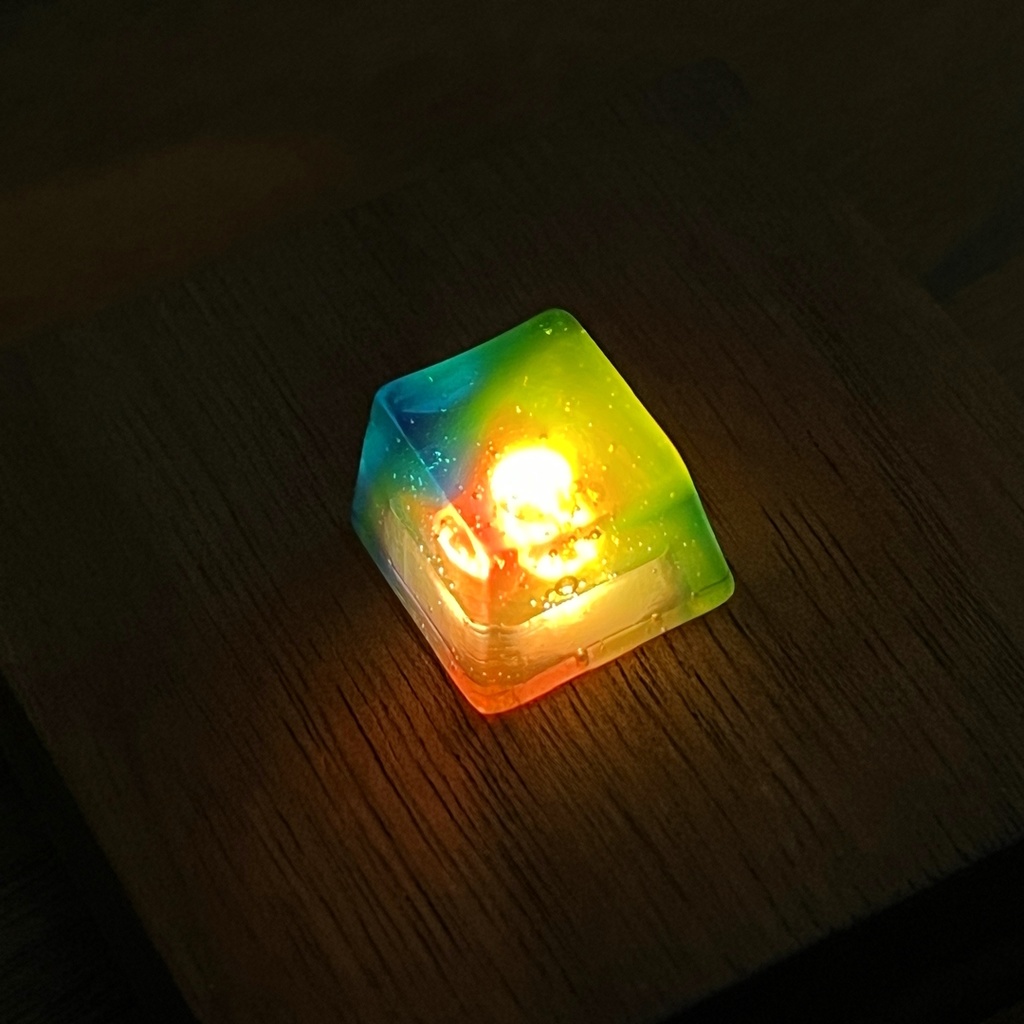 【キーキャップ】虹の雫