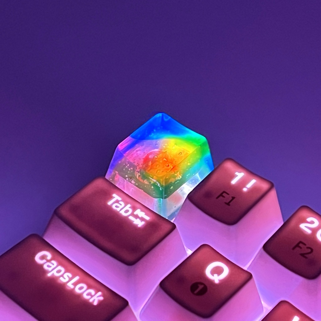 【キーキャップ】虹の雫