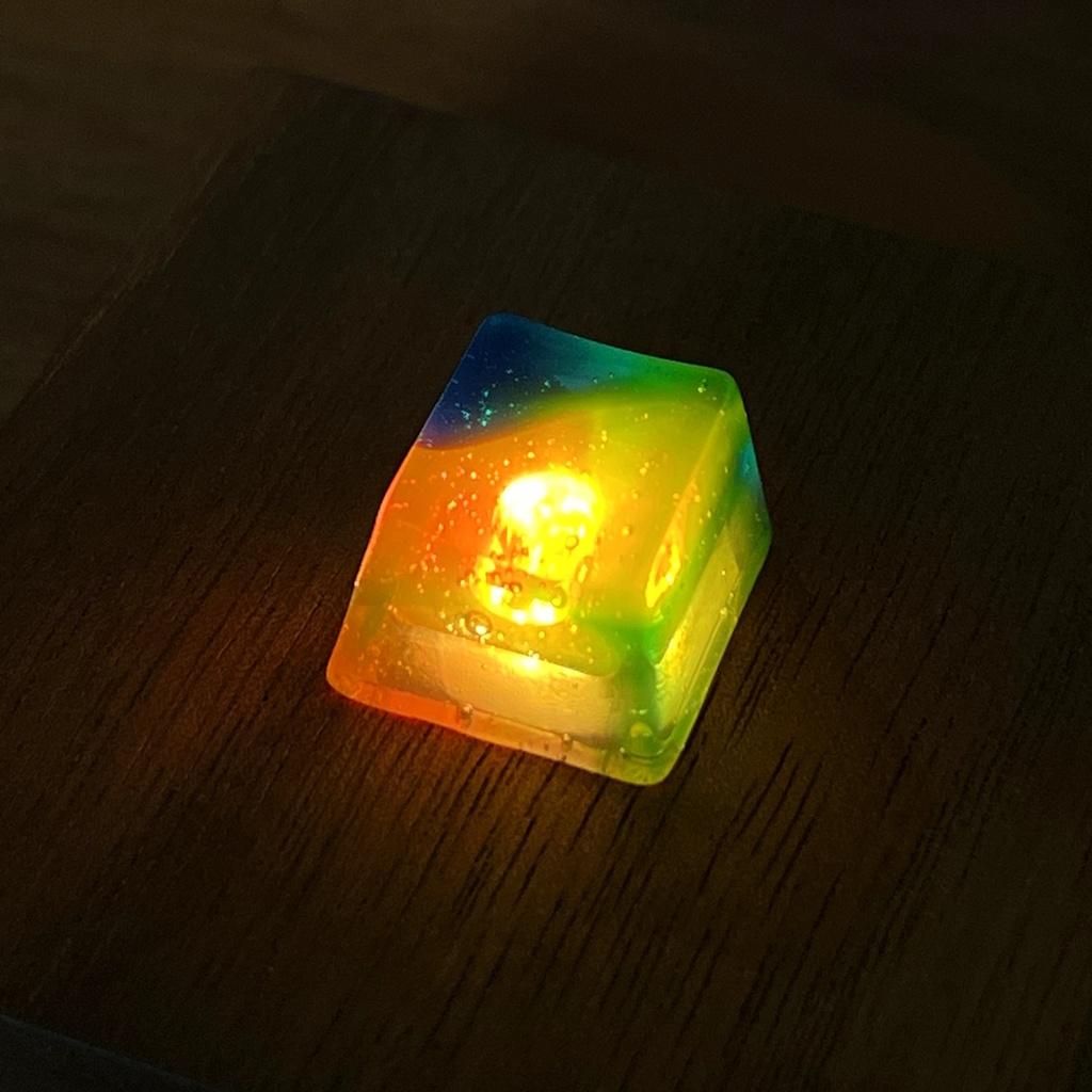 【キーキャップ】虹の雫