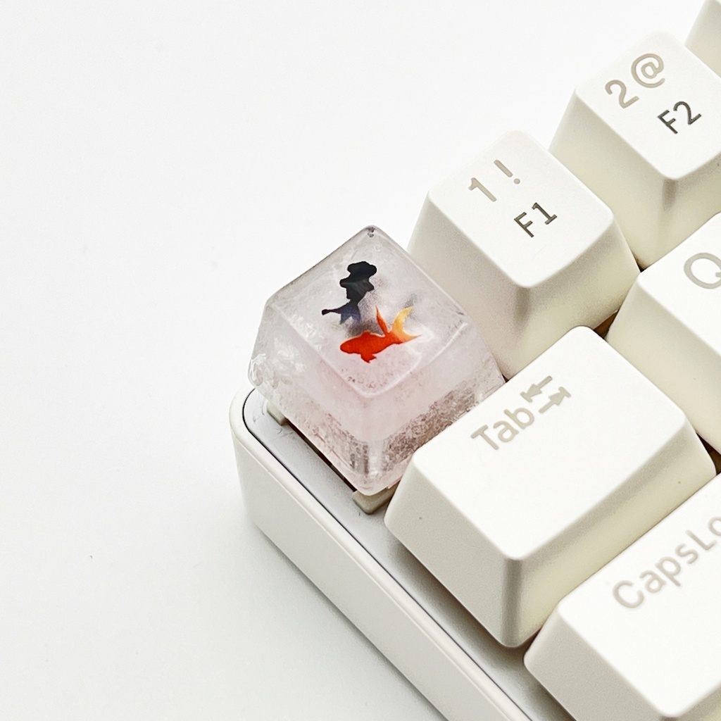 【キーキャップ】金魚と雲海