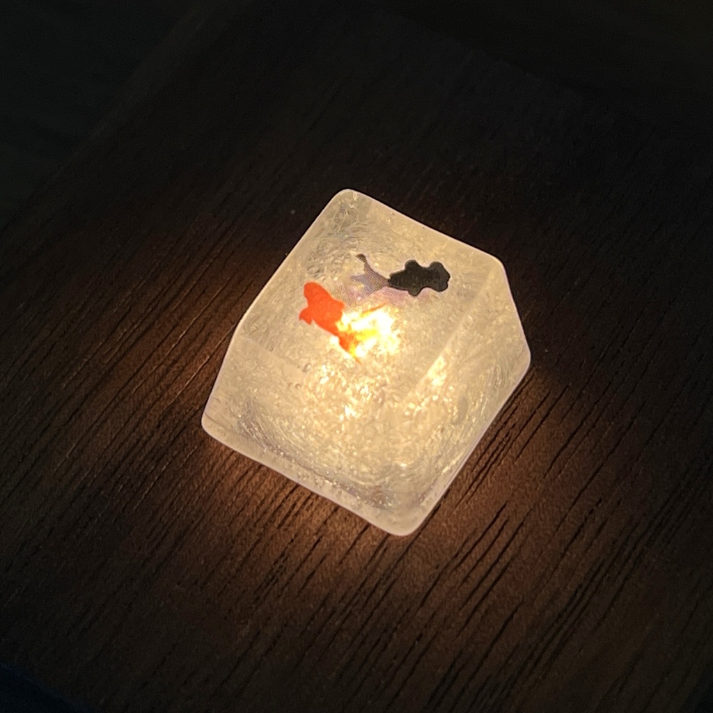 【キーキャップ】金魚と雲海