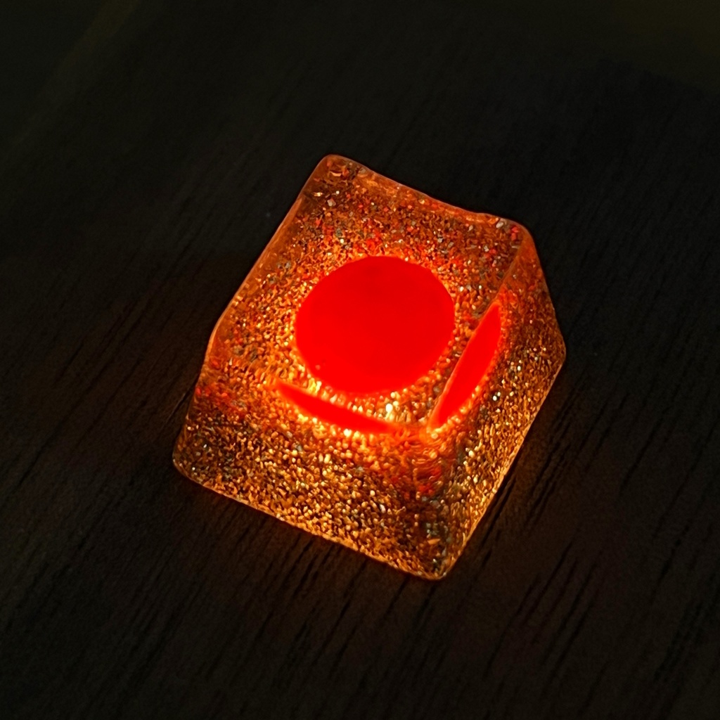 【キーキャップ】黄金と宝石