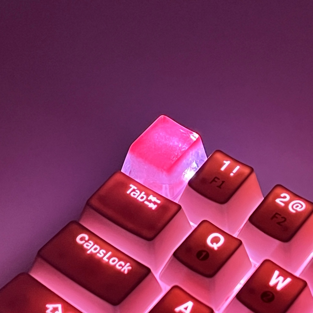 【キーキャップ】かき氷 - いちごシロップ