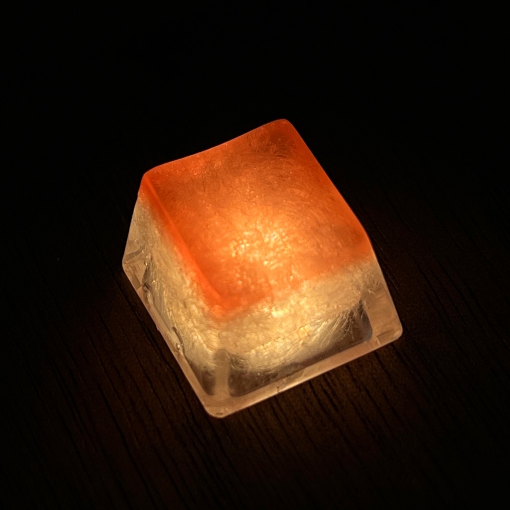 【キーキャップ】かき氷 - いちごシロップ