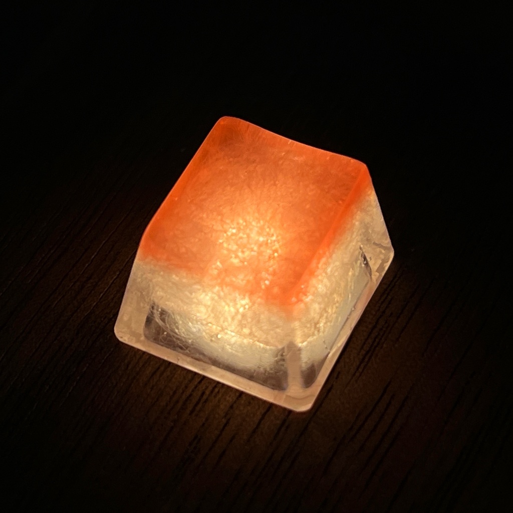 【キーキャップ】かき氷 - いちごシロップ