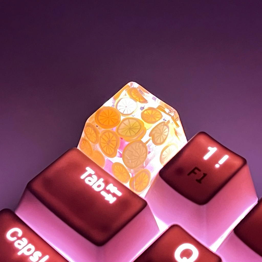 【キーキャップ】レモンもりだくさん