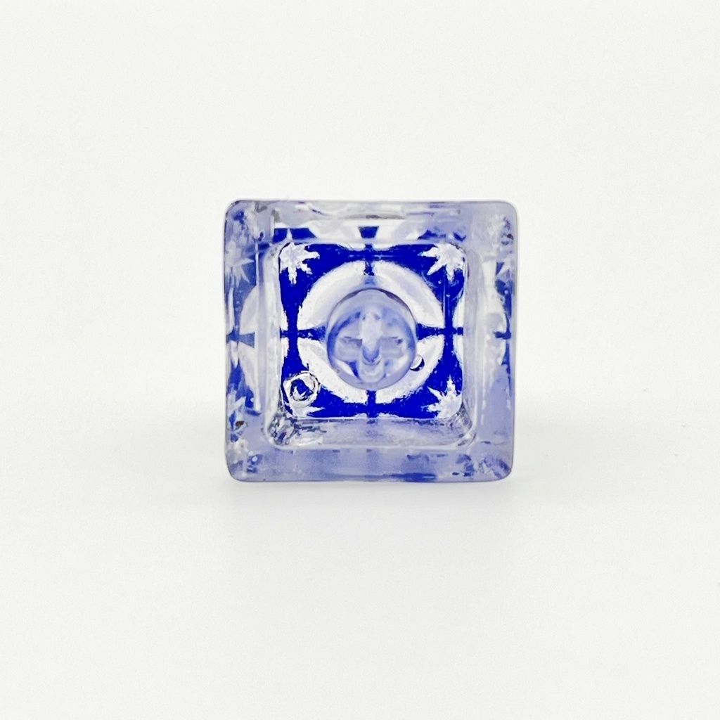 【キーキャップ】切子(青)