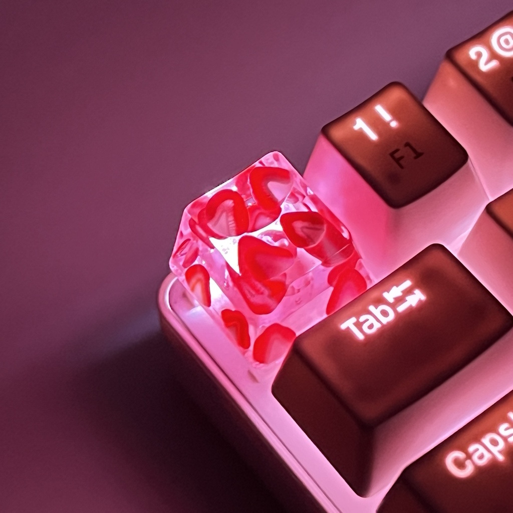 【キーキャップ】いちごもりだくさん