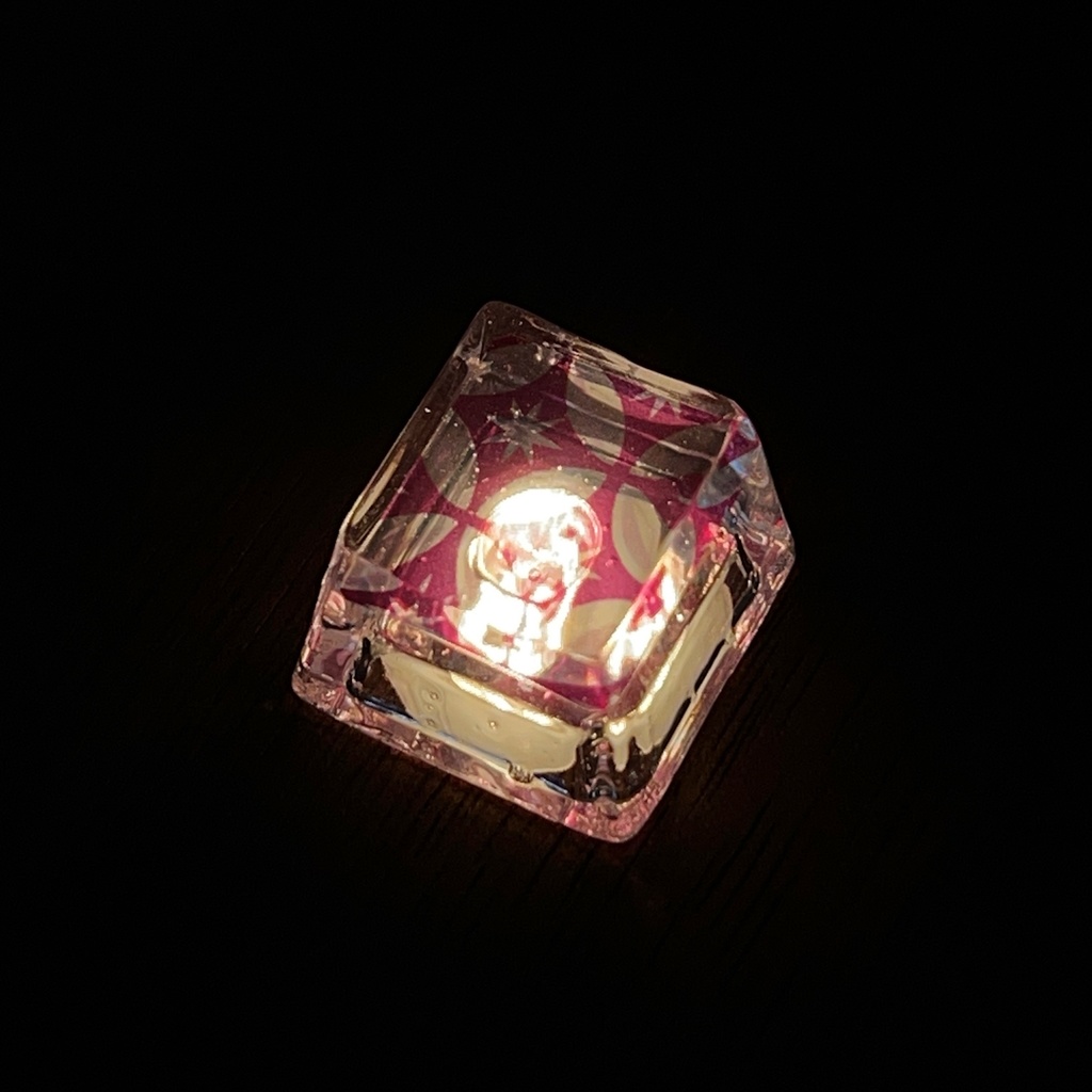 【キーキャップ】切子(紫)