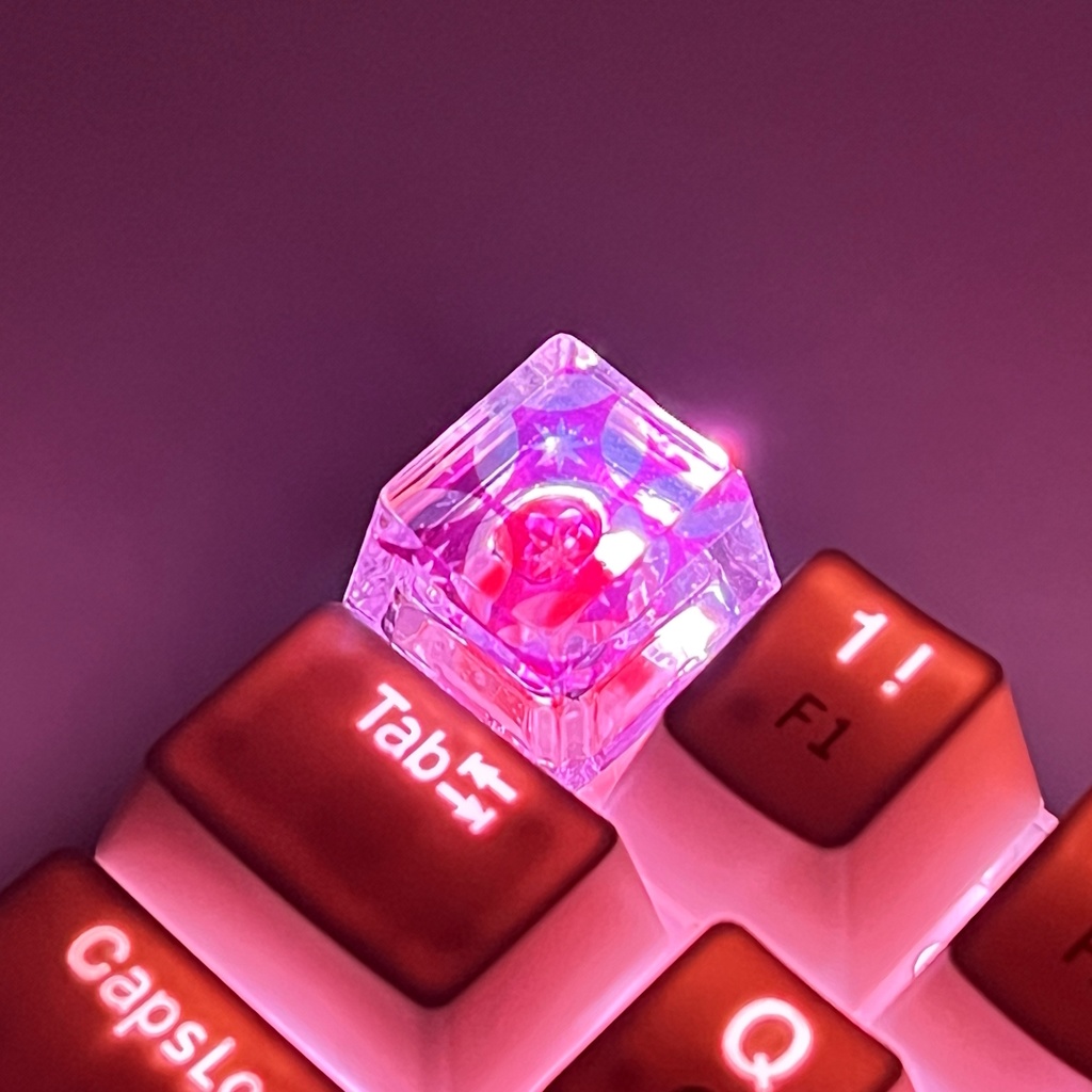 【キーキャップ】切子(紫)