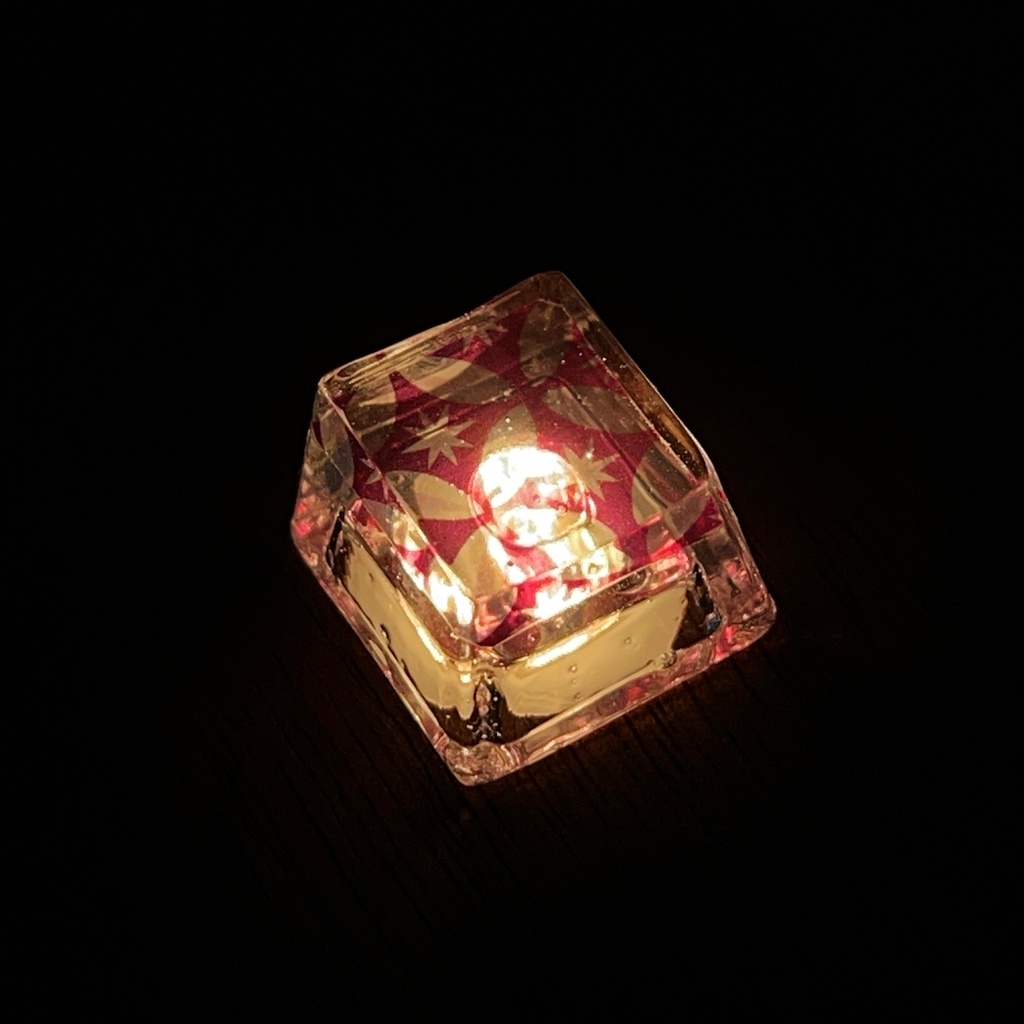 【キーキャップ】切子(紫)