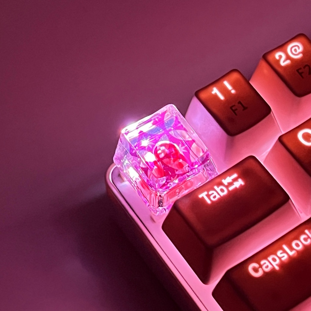 【キーキャップ】切子(紫)