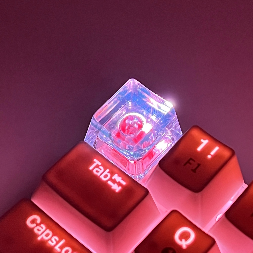 【キーキャップ】切子(緑)